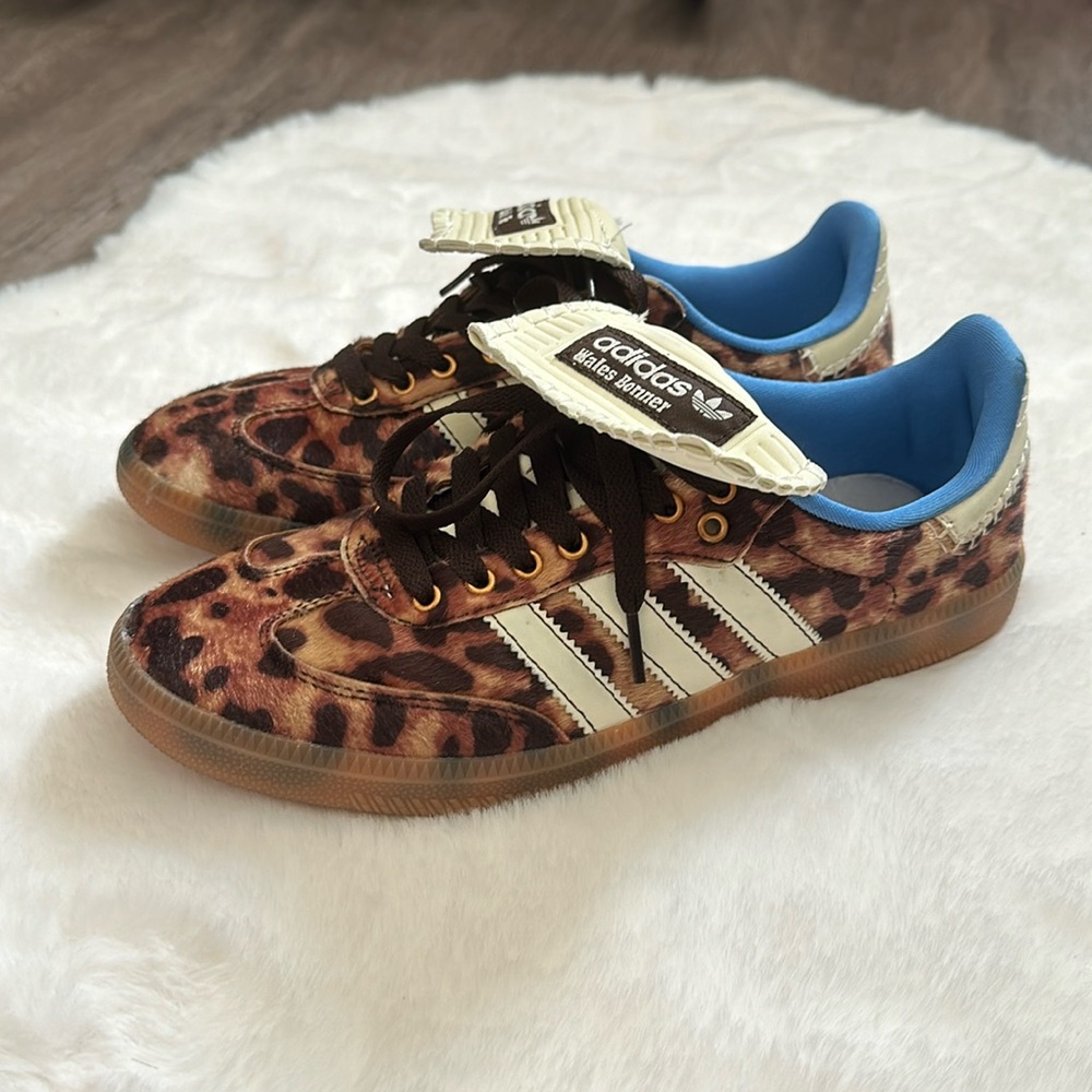 Adidas Samba Pony Wales Bonner leopard sneakers